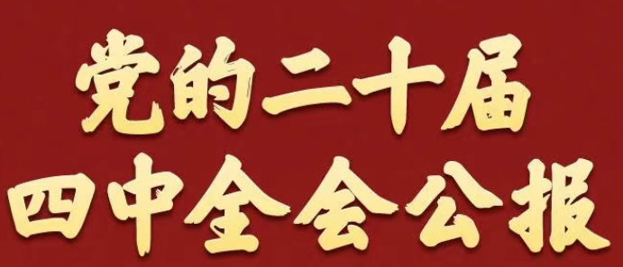 一图速览!党的二十届四中全会公报